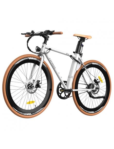 Fafrees F1 Bicicletta elettrica da città motore 250W 36V 10AH pneumatici CST 700C*38C 25km/h 40N.M 90km - Arancione bianco 2025