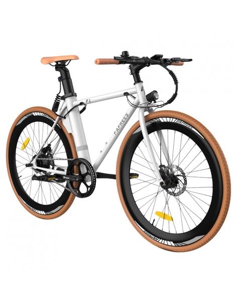 Fafrees F1 Bicicletta elettrica da città motore 250W 36V 10AH pneumatici CST 700C*38C 25km/h 40N.M 90km - Arancione bianco 2025