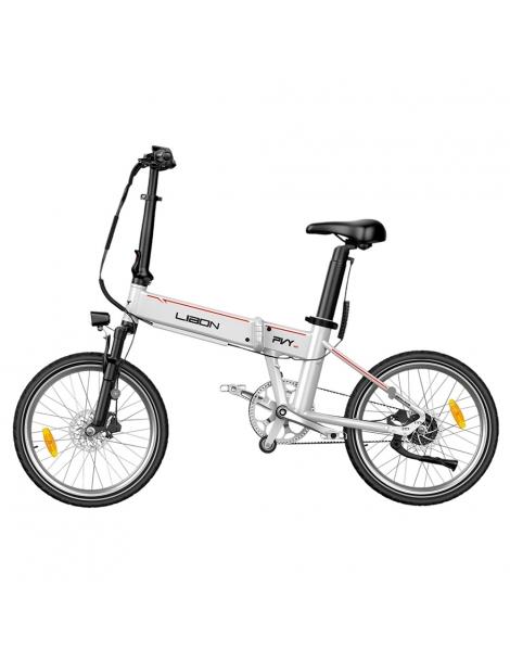 PVY LIBON Bicicletta elettrica pieghevole da città motore 500W 36V 20.4Ah pneumatici 20*2.5” 25km/h 260km - Argento Spedizione Gratuita