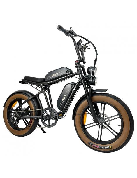 PVY X20 Mountain Electric Bike motore 1000W doppia batteria 48V 30Ah copertone 20*4.0'' 50km/h 200km 100N.M - Nero Acquista Ora