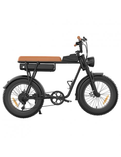 YAMALI FXH-006 Bicicletta elettrica Motore 1000W Batteria 48V 20Ah Pneumatici grassi 20*4'' - Marrone Promozione Limitata