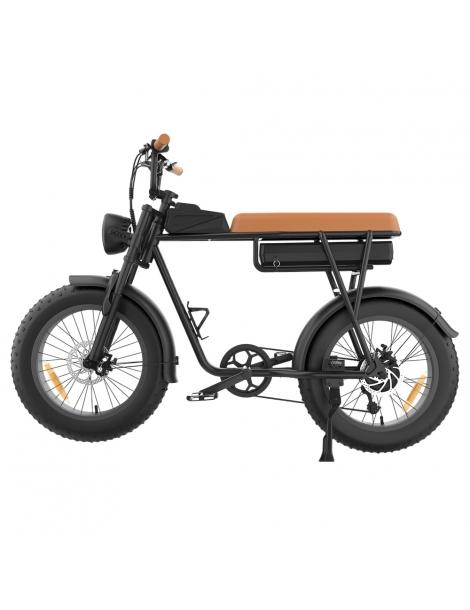 YAMALI FXH-006 Bicicletta elettrica Motore 1000W Batteria 48V 20Ah Pneumatici grassi 20*4'' - Marrone Promozione Limitata