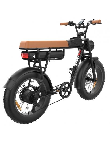 YAMALI FXH-006 Bicicletta elettrica Motore 1000W Batteria 48V 20Ah Pneumatici grassi 20*4'' - Marrone Promozione Limitata