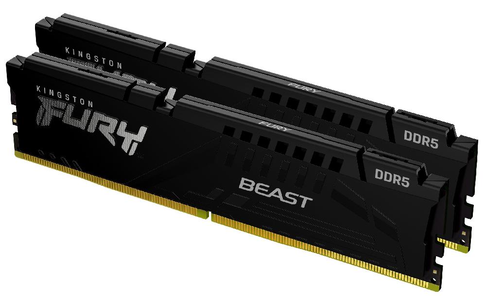 Kingston Technology FURY Beast 32GB 6800MT/s DDR5 CL34 DIMM (Kit of 2) Black XMP I Più Venduti