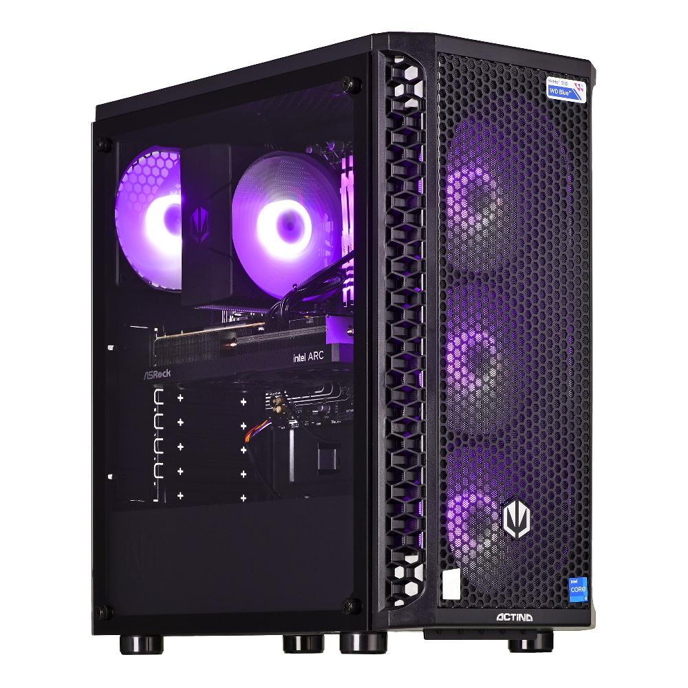 Actina 5901443334125 PC Intel® Core™ i5 i5-12400 16 GB DDR4-SDRAM 1 TB SSD Intel Arc A750 Windows 11 Home Midi Tower Nero Vendita calda