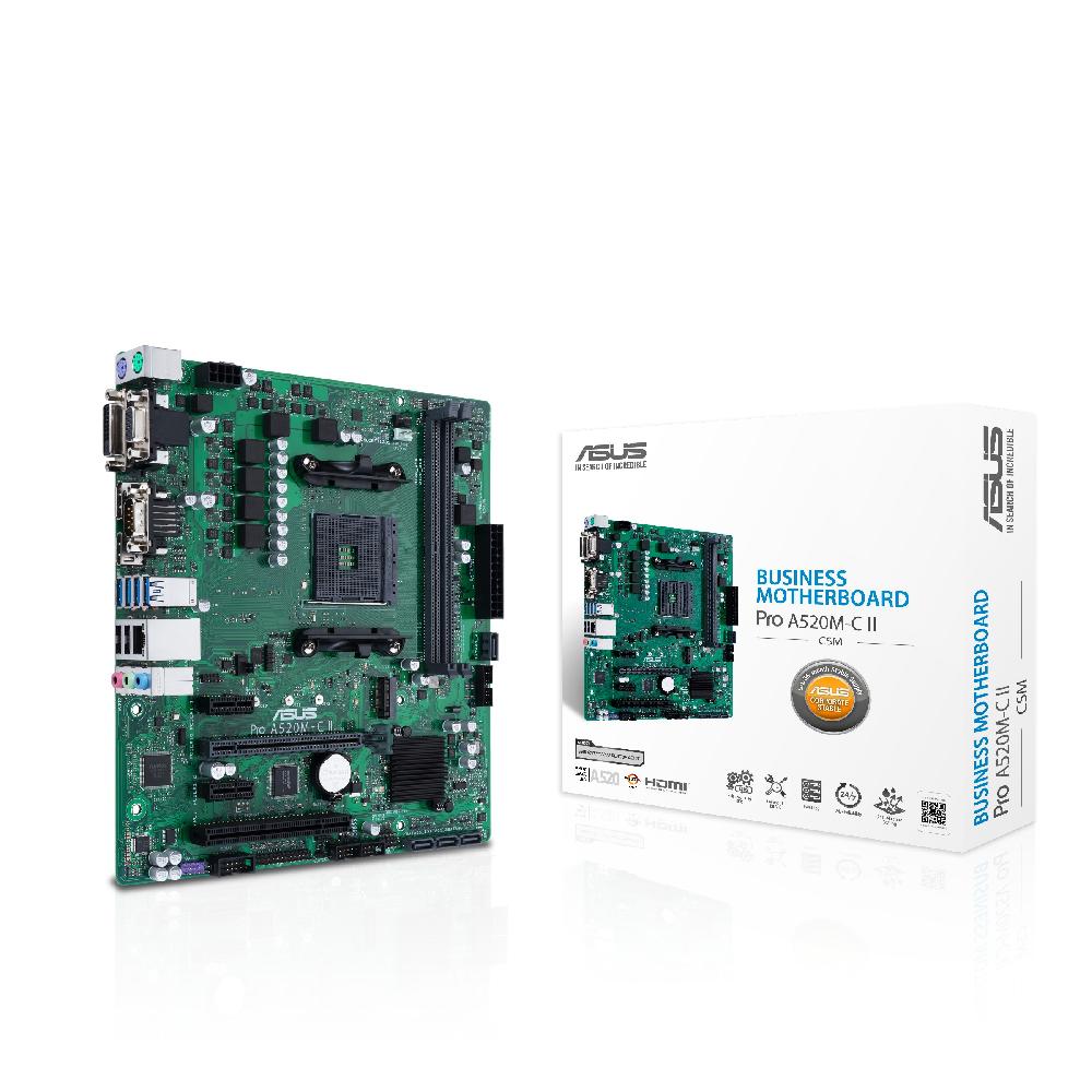 ASUS PRO A520M-C II/CSM AMD A520 Socket AM4 micro ATX Fino Al -60%