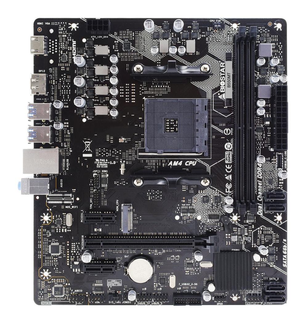 Biostar B550MT scheda madre AMD B550 Socket AM4 micro ATX Sottocosto