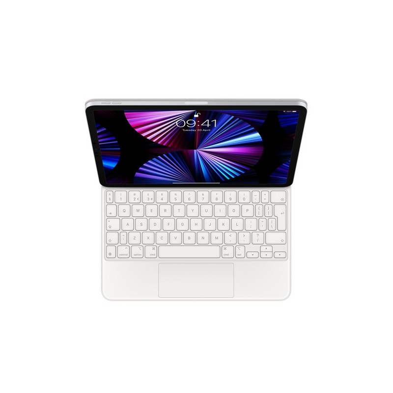 APPLE MAGIC KEYBOARD FOR IPAD PRO 11-INCH (3RD GEN) AND IPAD AIR (4TH GEN) - BRITISH ENGLISH - WHITE - (MIN. 10PZ) Nuovo