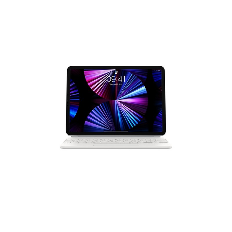 APPLE MAGIC KEYBOARD FOR IPAD PRO 11-INCH (3RD GEN) AND IPAD AIR (4TH GEN) - BRITISH ENGLISH - WHITE - (MIN. 10PZ) Nuovo