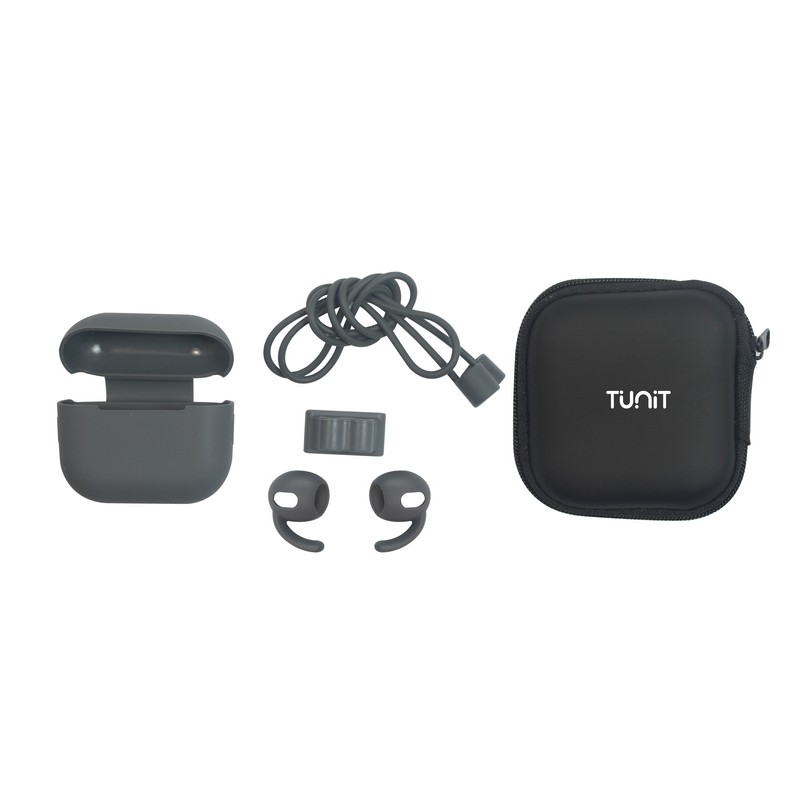 TUNIT Cover AirPods Apple 3a Generazione in Silicone - Grey Presa