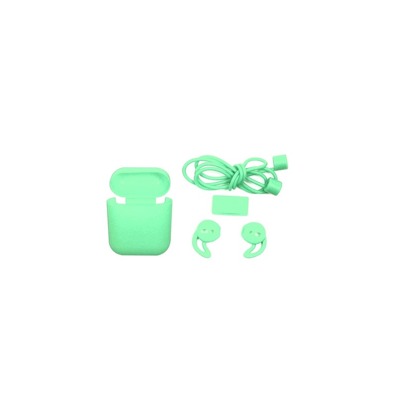 TUNIT Cover AirPods Apple 1a e 2a Generazione in Silicone - Mint Hotsell