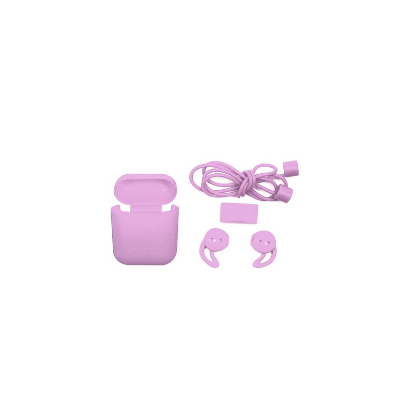 TUNIT Cover AirPods Apple 1a e 2a Generazione in Silicone - Pink I Più Venduti