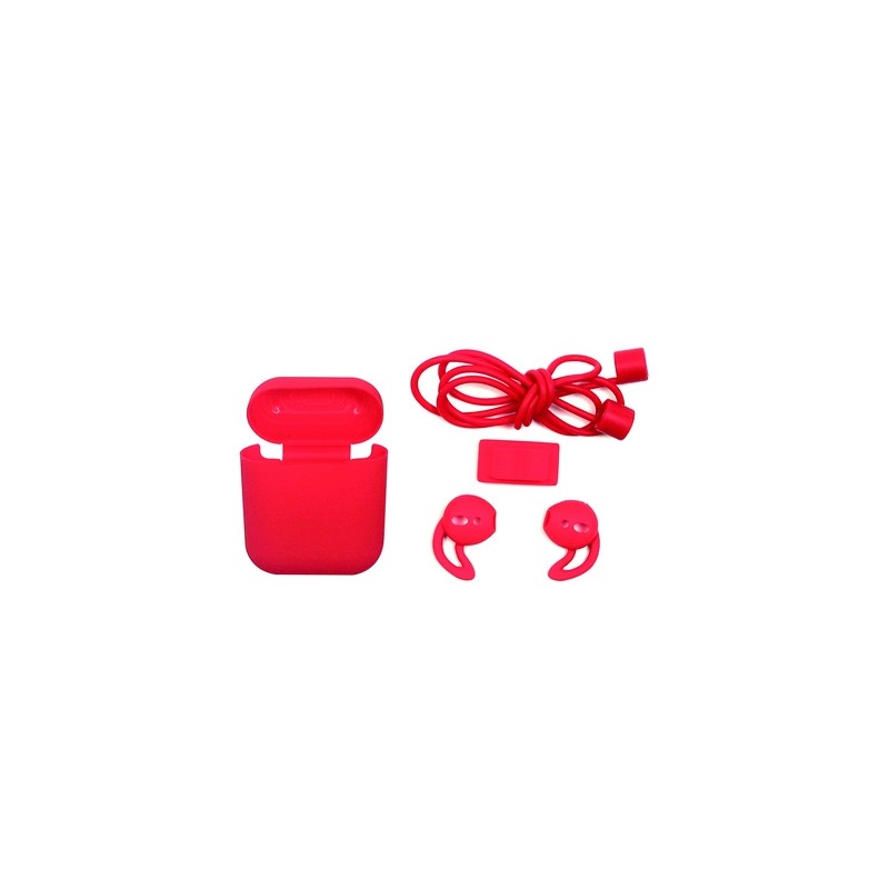 TUNIT Cover AirPods Apple 1a e 2a Generazione in Silicone - Red Vendite Flash