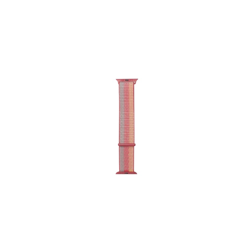 TUNIT Cinturino Apple Watch in Nylon - 42/44/45 & Serie 10 46mm - Striped Red