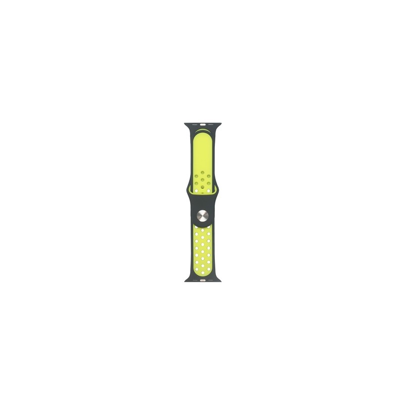 TUNIT Cinturino Apple Watch Sport - 42/44/45 & Serie 10 46mm - Black and Sparking Saldi