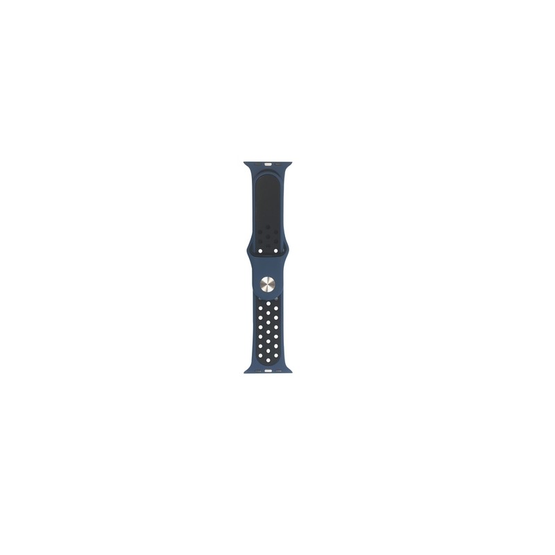 TUNIT Cinturino Apple Watch Sport - 42/44/45 & Serie 10 46mm - Deep Blue and Black Offerte