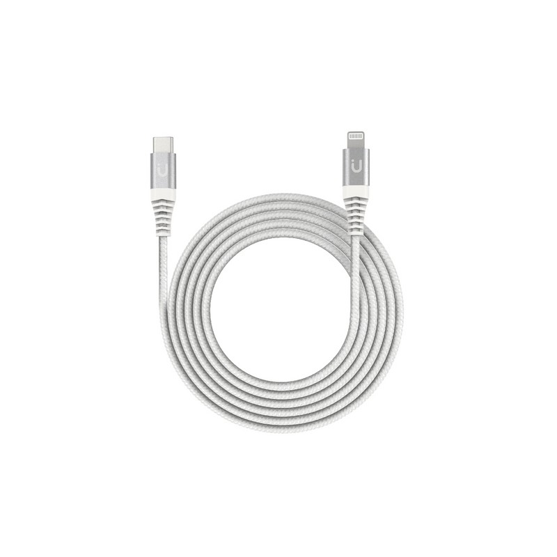 TUNIT Cavo di ricarica nylon intrecciato USB-C / Lightning - 2mt In Saldo