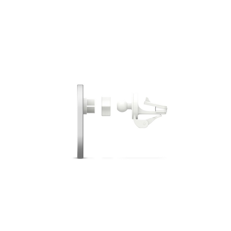 EPICO EPICO ELLIPSE MAGNETIC CAR CHARGER 15W/10W/7 5W + 18W USB-A CHARGER - white Prezzo Ridotto
