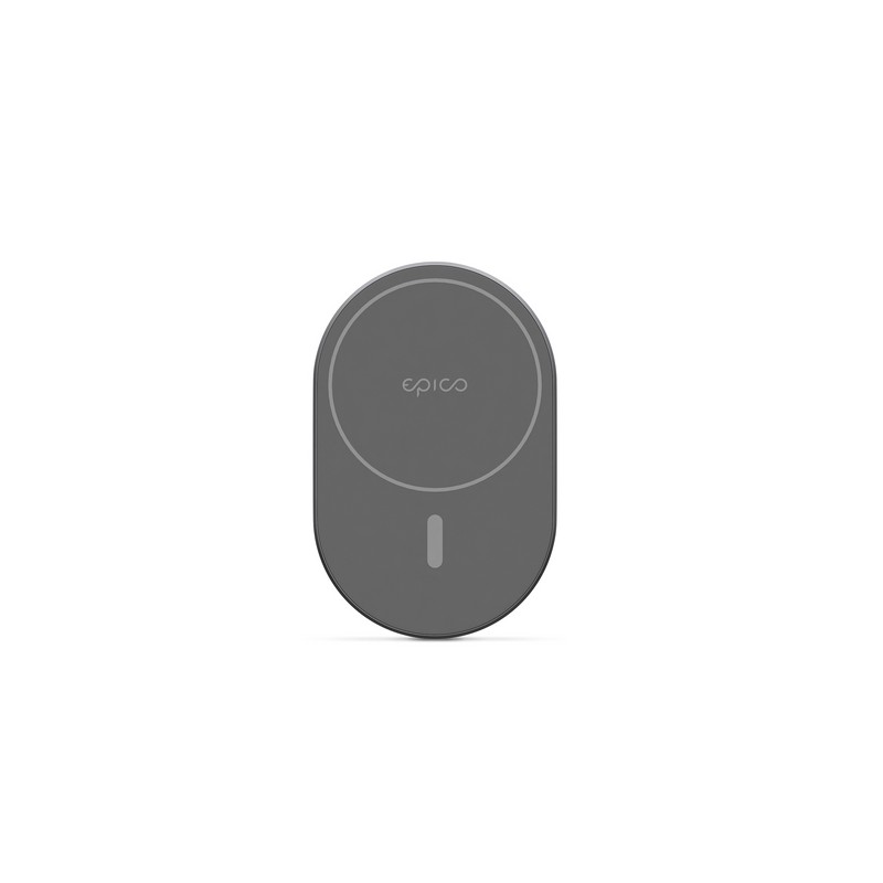 EPICO EPICO ELLIPSE EPICO ELLIPSE MAGNETIC CAR CHARGER 15W/10W/7 5W + 18W USB-A CHARGER - space grey