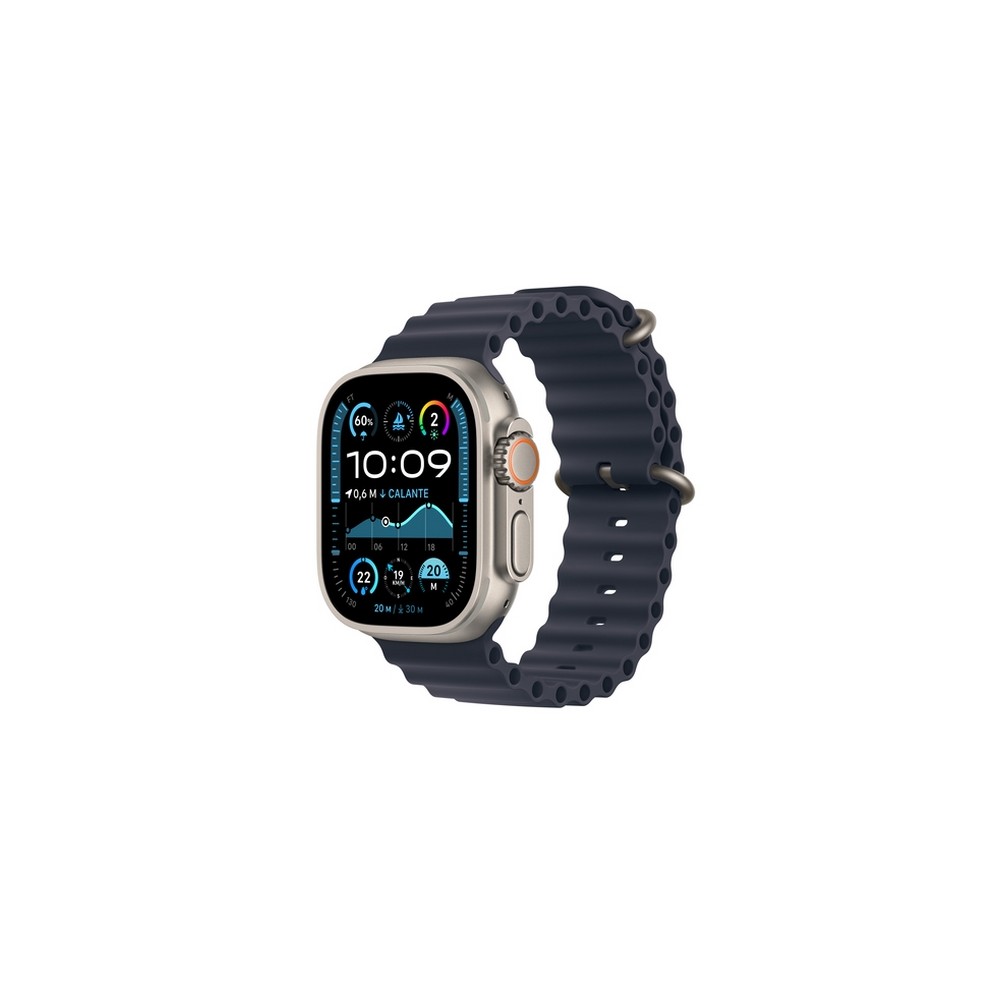 APPLE Apple Watch Ultra 2 GPS + Cellular 49mm Natural Titanium Case with Navy Ocean Band Liquidazione