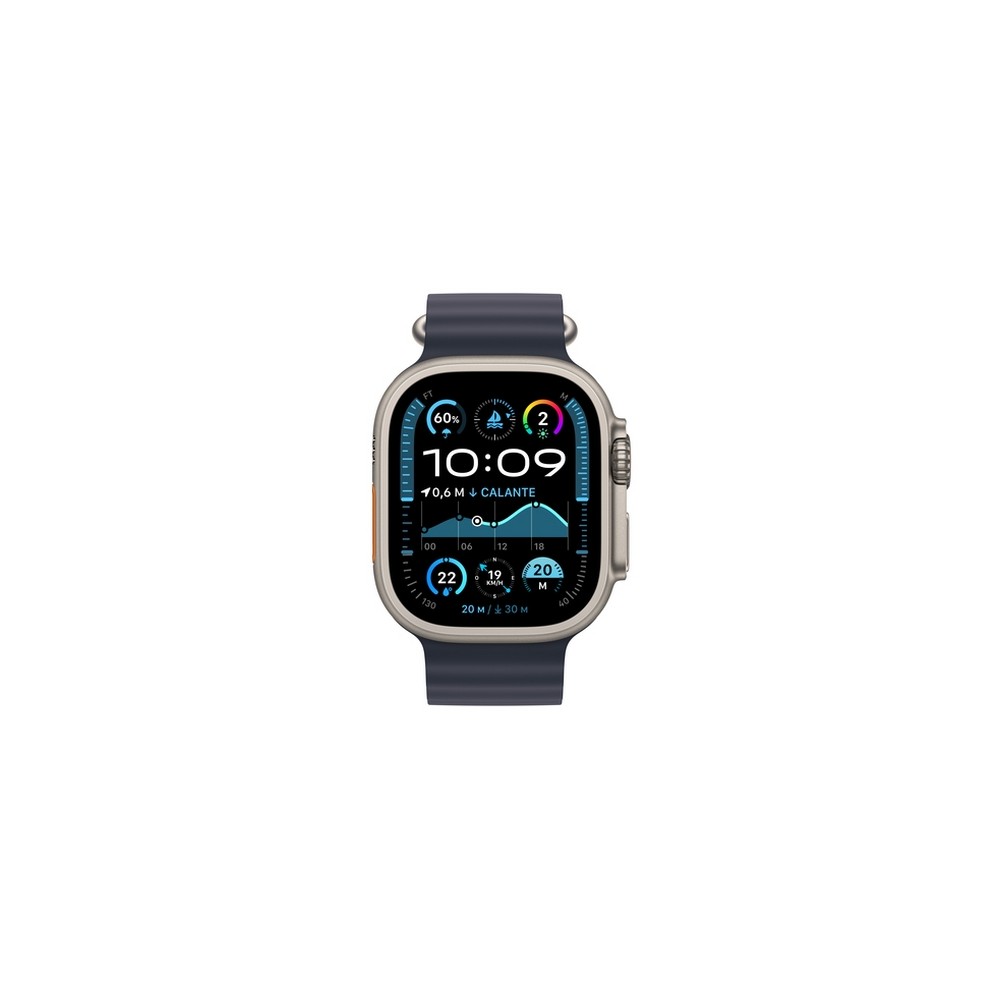 APPLE Apple Watch Ultra 2 GPS + Cellular 49mm Natural Titanium Case with Navy Ocean Band Liquidazione