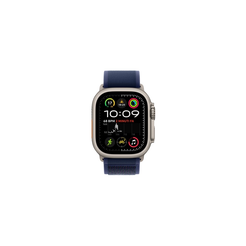 APPLE Apple Watch Ultra 2 GPS + Cellular 49mm Natural Titanium Case with Blue Trail Loop - S/M Enormi risparmi