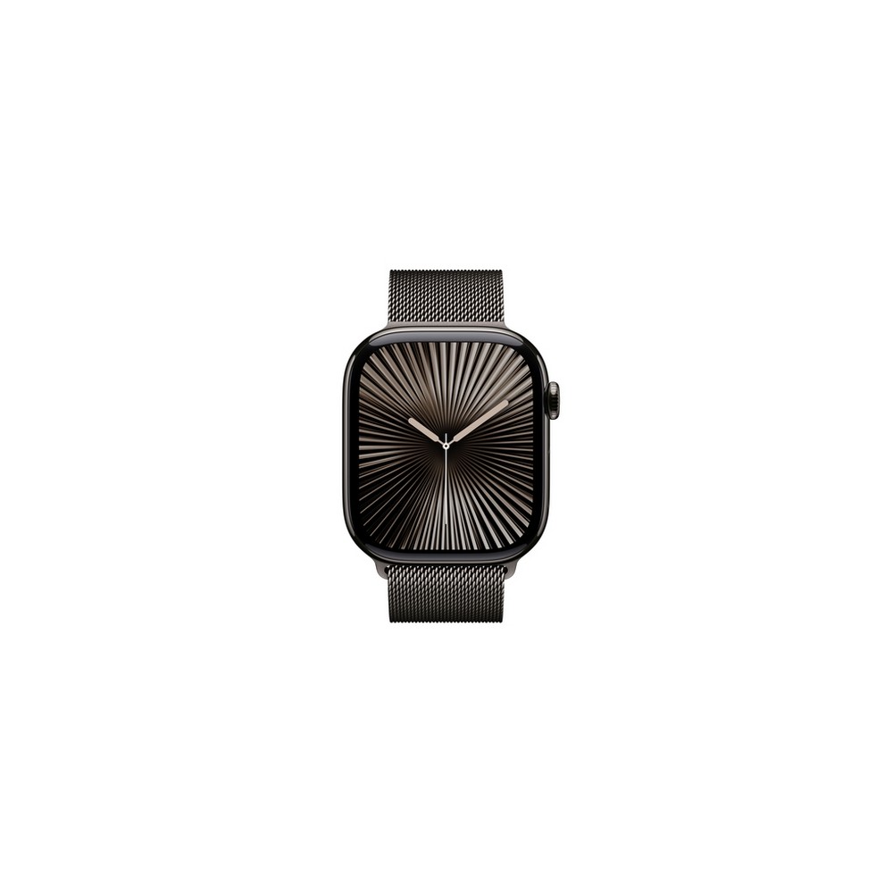 APPLE Apple Watch Series 10 GPS + Cellular 46mm Slate Titanium Case with Slate Milanese Loop - S/M Fino al 65% di sconto