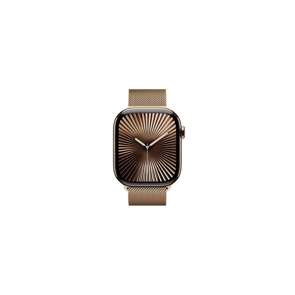 APPLE Apple Watch Series 10 GPS + Cellular 46mm Gold Titanium Case with Gold Milanese Loop - S/M Only for today