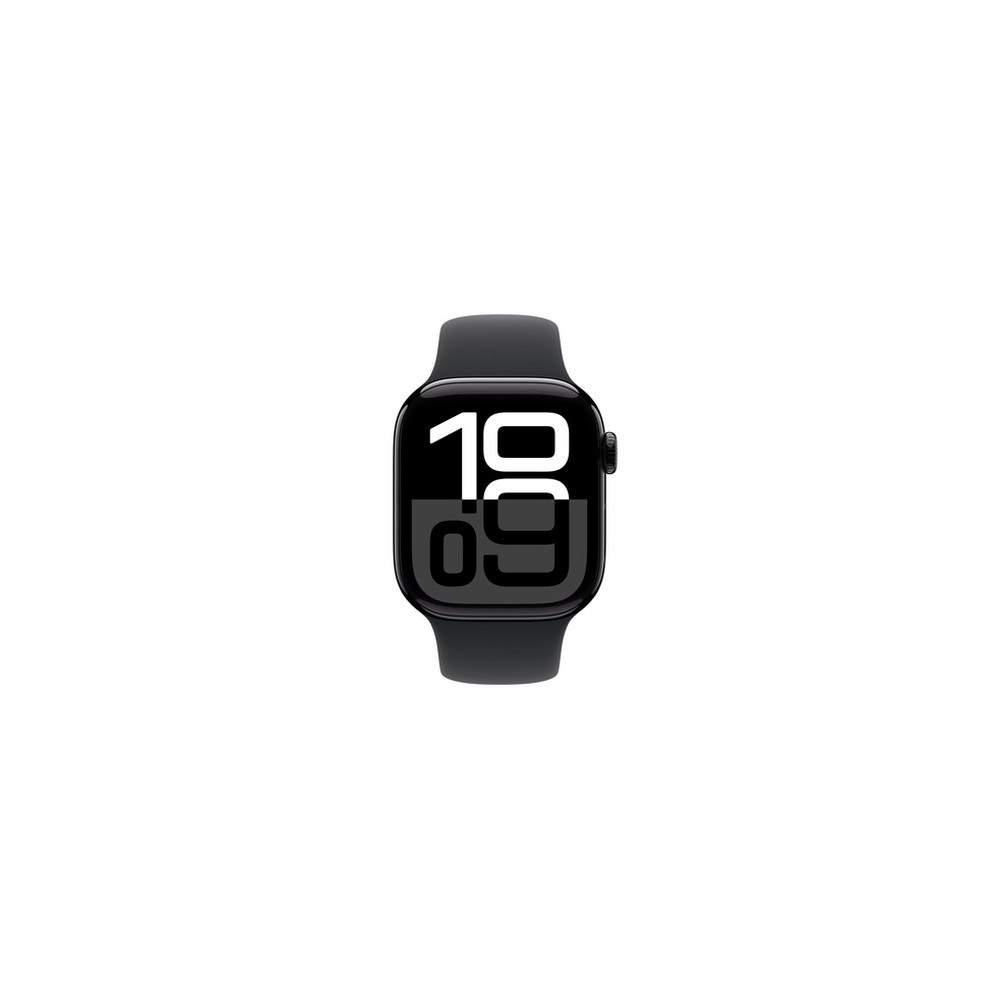 APPLE Apple Watch Series 10 GPS 42mm Jet Black Aluminium Case with Black Sport Band - M/L Solo un giorno rimasto