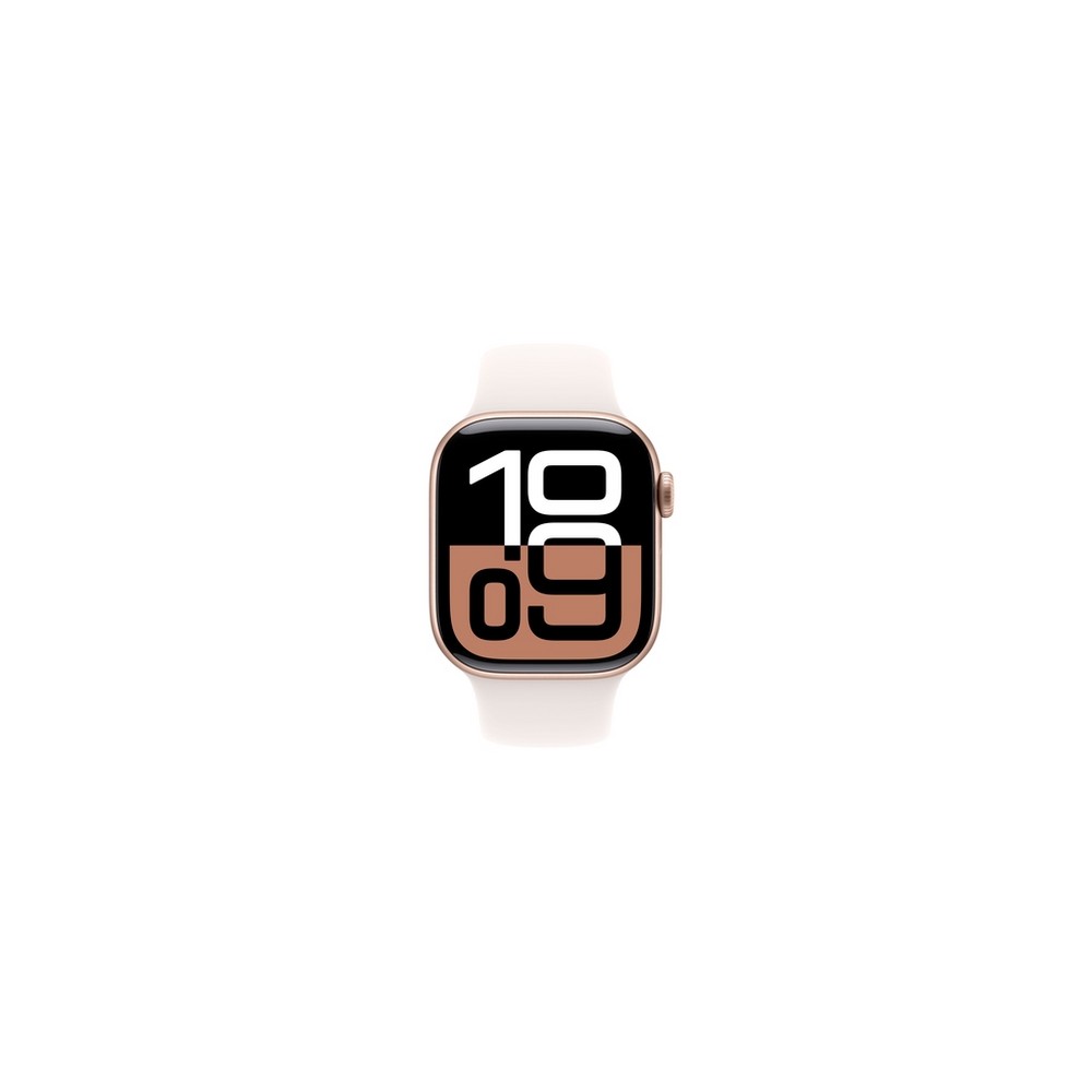 APPLE Apple Watch Series 10 GPS 42mm Rose Gold Aluminium Case with Light Blush Sport Band - S/M Enormi sconti