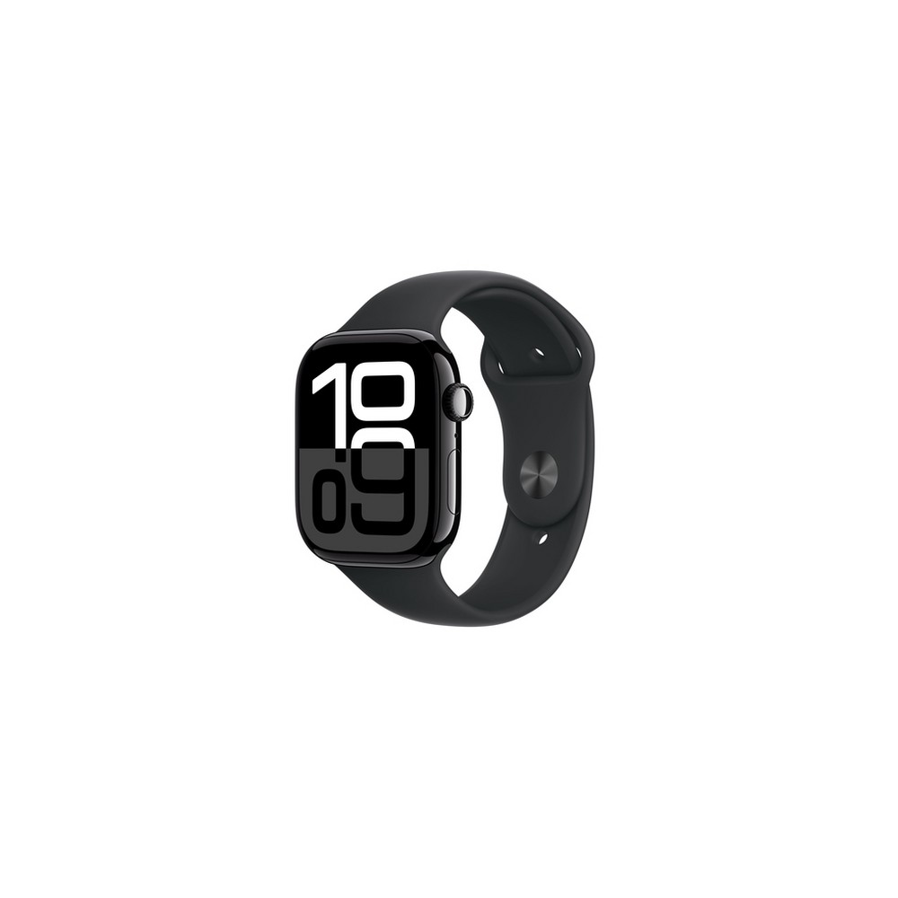 APPLE Apple Watch Series 10 GPS 46mm Jet Black Aluminium Case with Black Sport Band - M/L In vendita