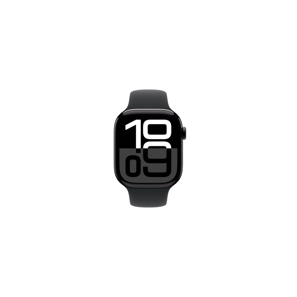 APPLE Apple Watch Series 10 GPS 46mm Jet Black Aluminium Case with Black Sport Band - M/L In vendita