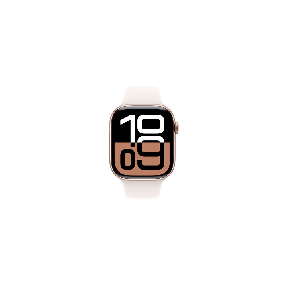 APPLE Apple Watch Series 10 GPS 46mm Rose Gold Aluminium Case with Light Blush Sport Band - S/M 50% di sconto per tempo limitato