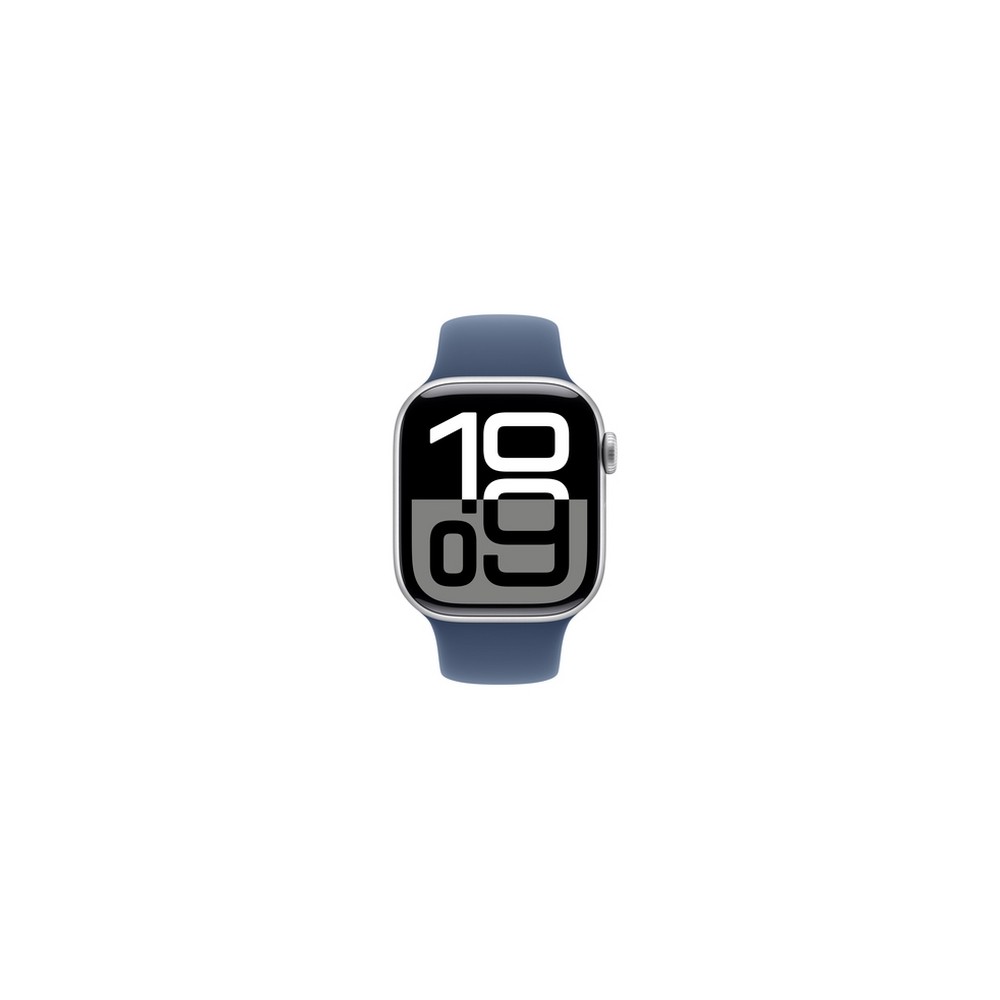 APPLE Apple Watch Series 10 GPS + Cellular 42mm Silver Aluminium Case with Denim Sport Band - M/L Italia