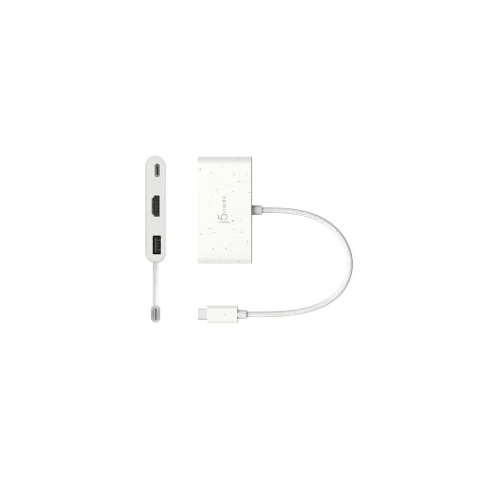 j5create Eco-Friendly USB-C to HDMI & USB Type-A with Power Delivery Latest stili