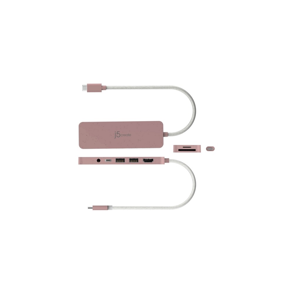 j5create Eco-Friendly USB-C Multi-Port Hub with Power Delivery Promozione temporanea