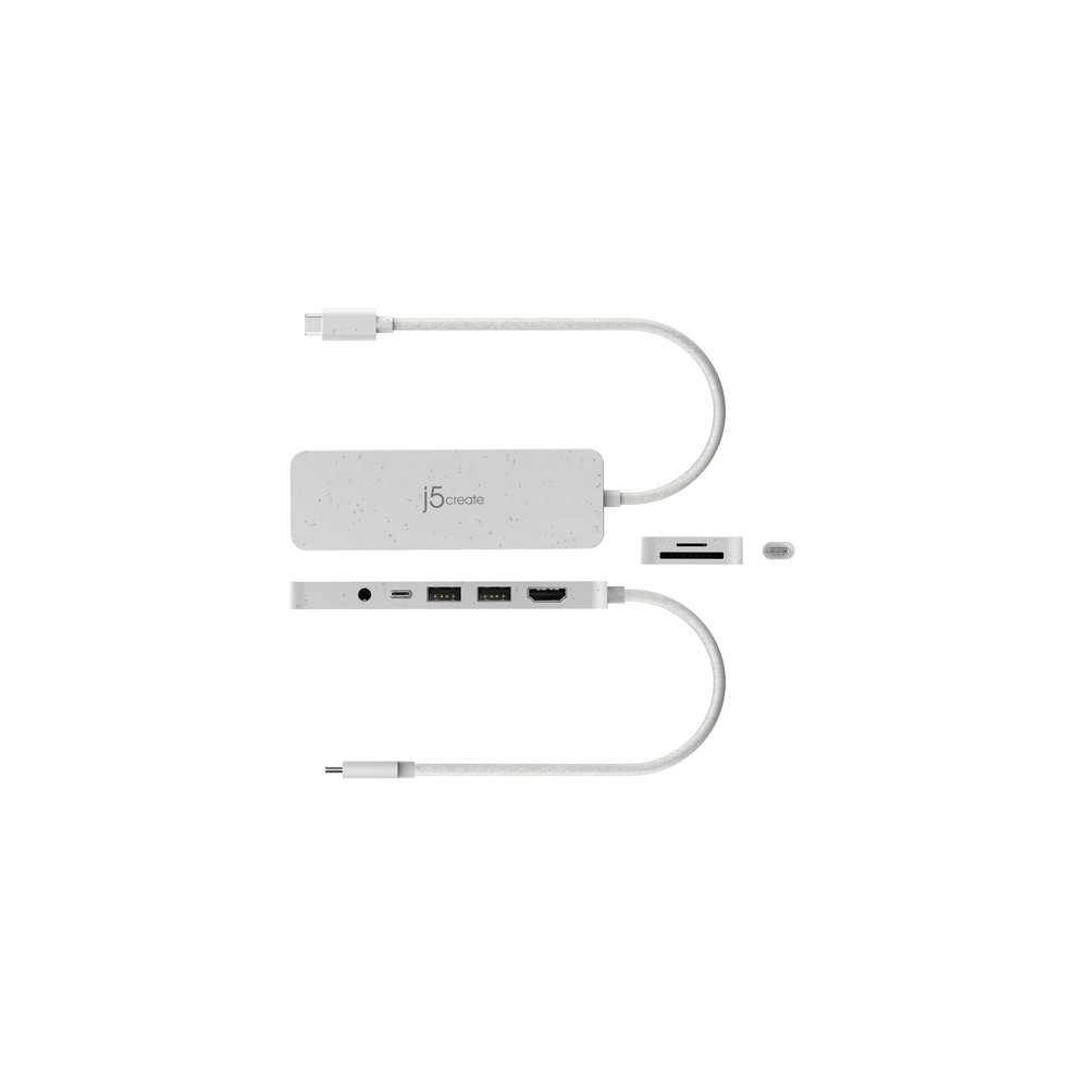 j5create Eco-Friendly USB-C Multi-Port Hub with Power Delivery Fino al 50% di sconto