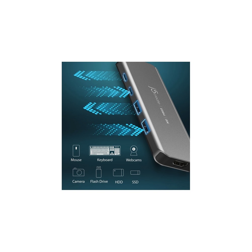 j5create USB4 8K60 Slim Hub Fino al 60% di sconto