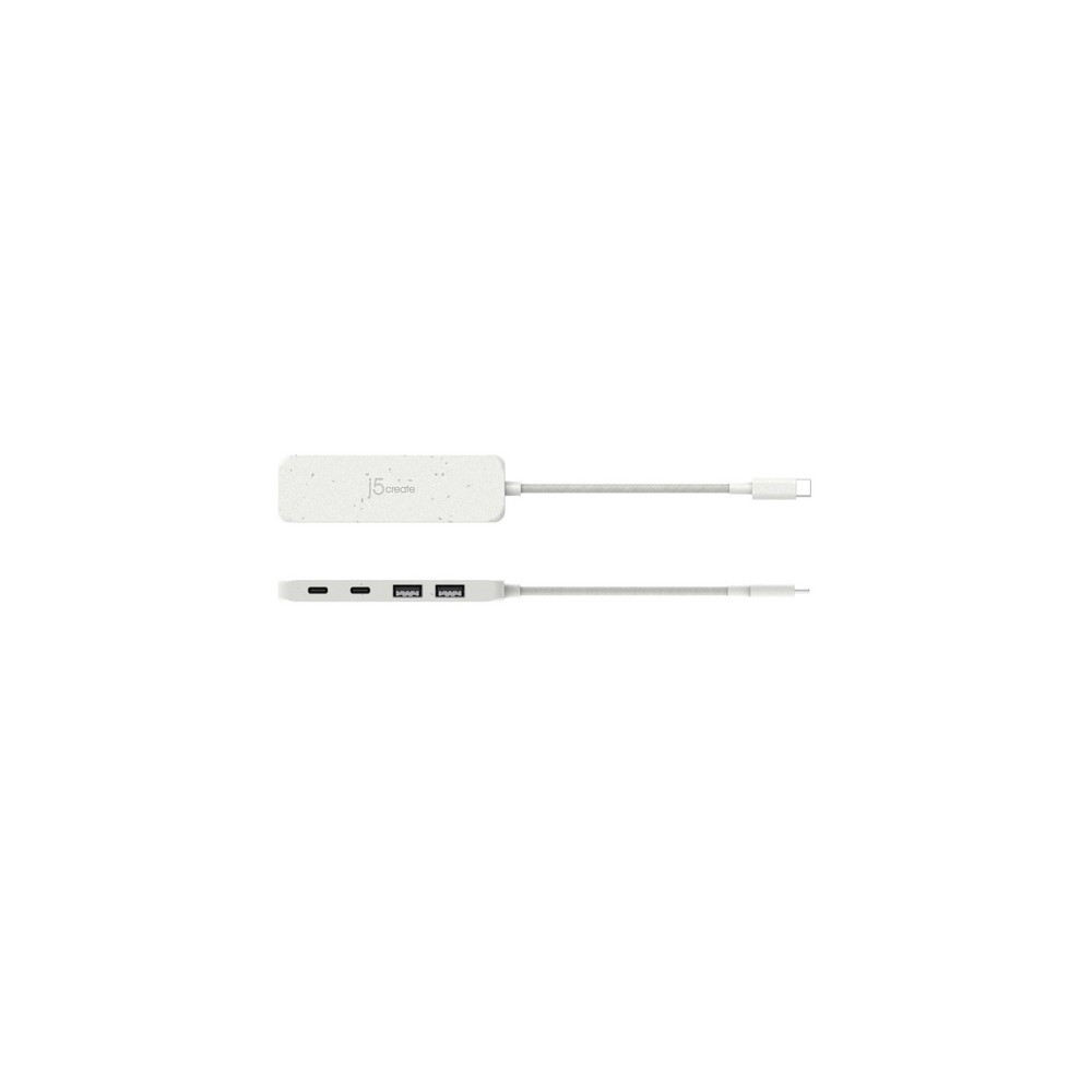 j5create Eco-Friendly USB-C to 4-Port Type-C & Type-A Gen 2 Hub Only for today