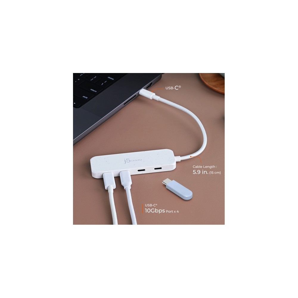 j5create Eco-Friendly USB-C to 4-Port Type-C Gen 2 Hub Offerta speciale della fabbrica