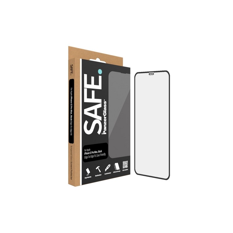 PanzerGlass SAFE. Apple iPhone 12 Pro Max Case Friendly Black Prezzo Ridotto