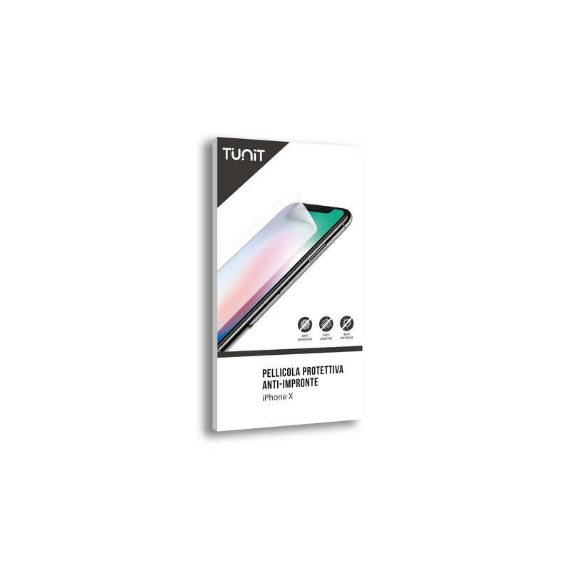 TUNIT Pellicola protettiva anti-impronta e antiriflesso per iPhone X Smaltimento dello stoccaggio
