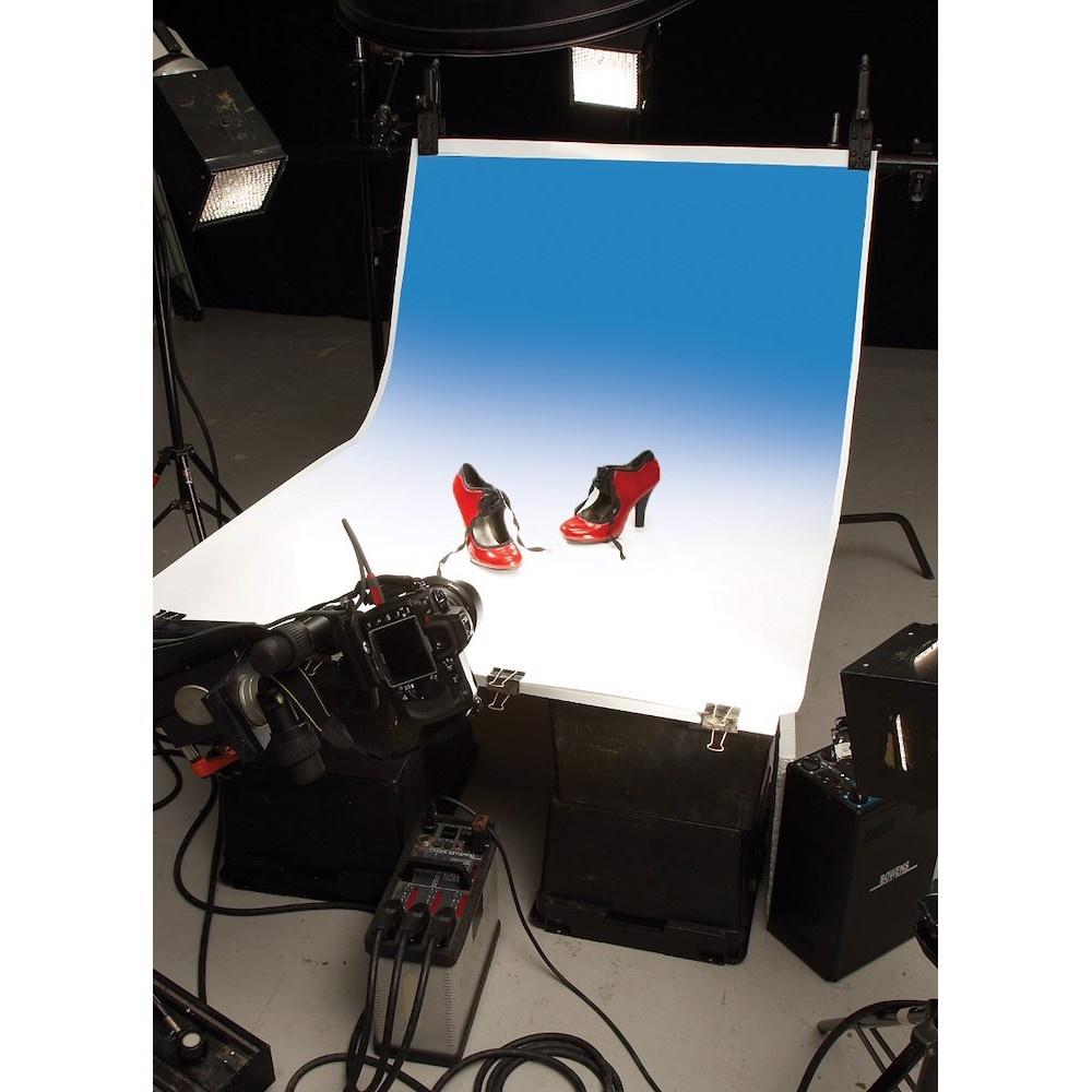 Manfrotto Colorama Colorgrad PVC Background 110 x 170cm White / Blue Fino al 60% di sconto