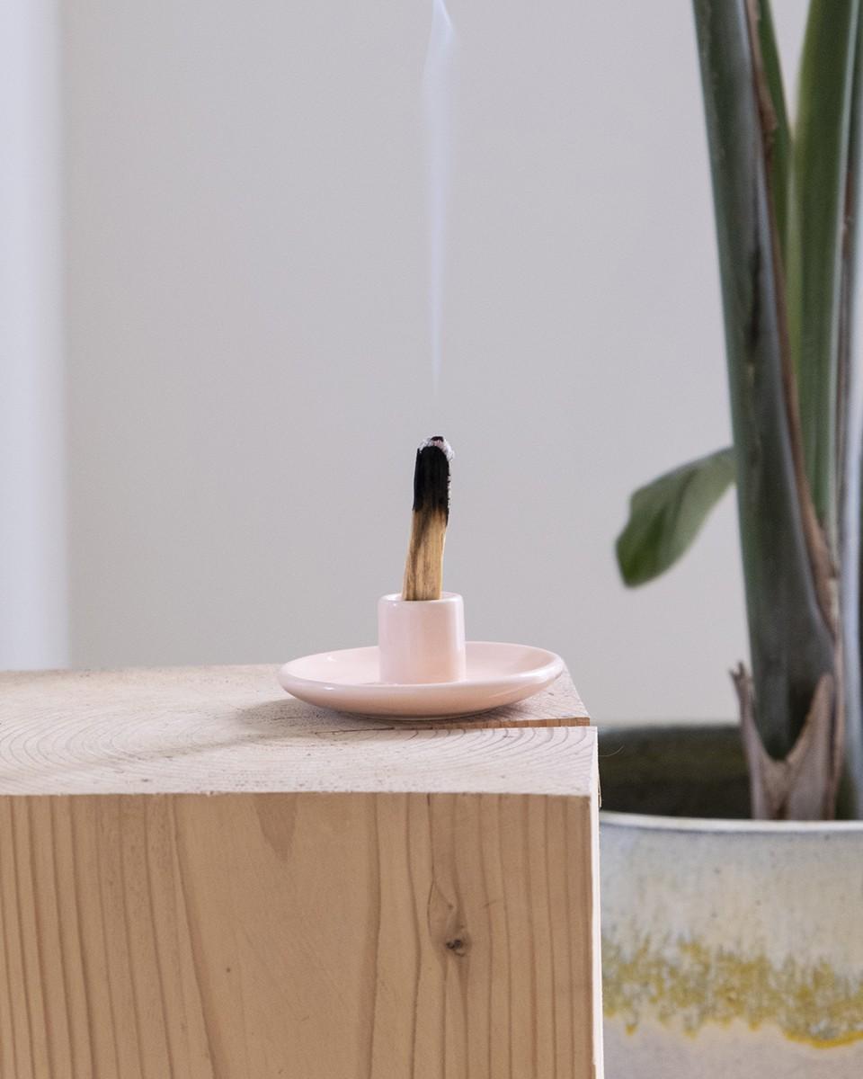 Wood'd PALO SANTO PLATE PINK In Vendita