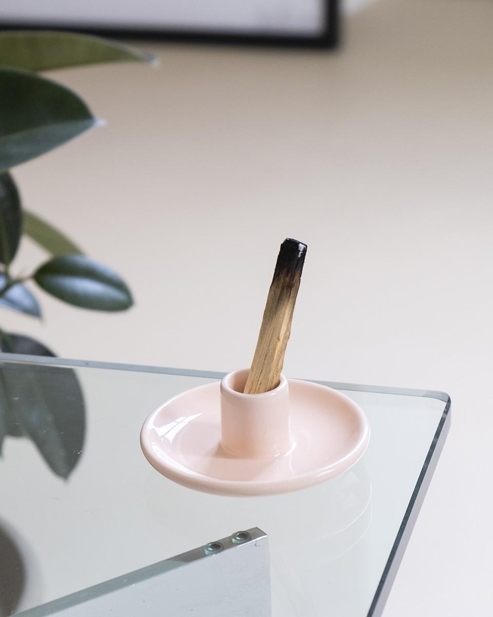 Wood'd PALO SANTO PLATE PINK In Vendita