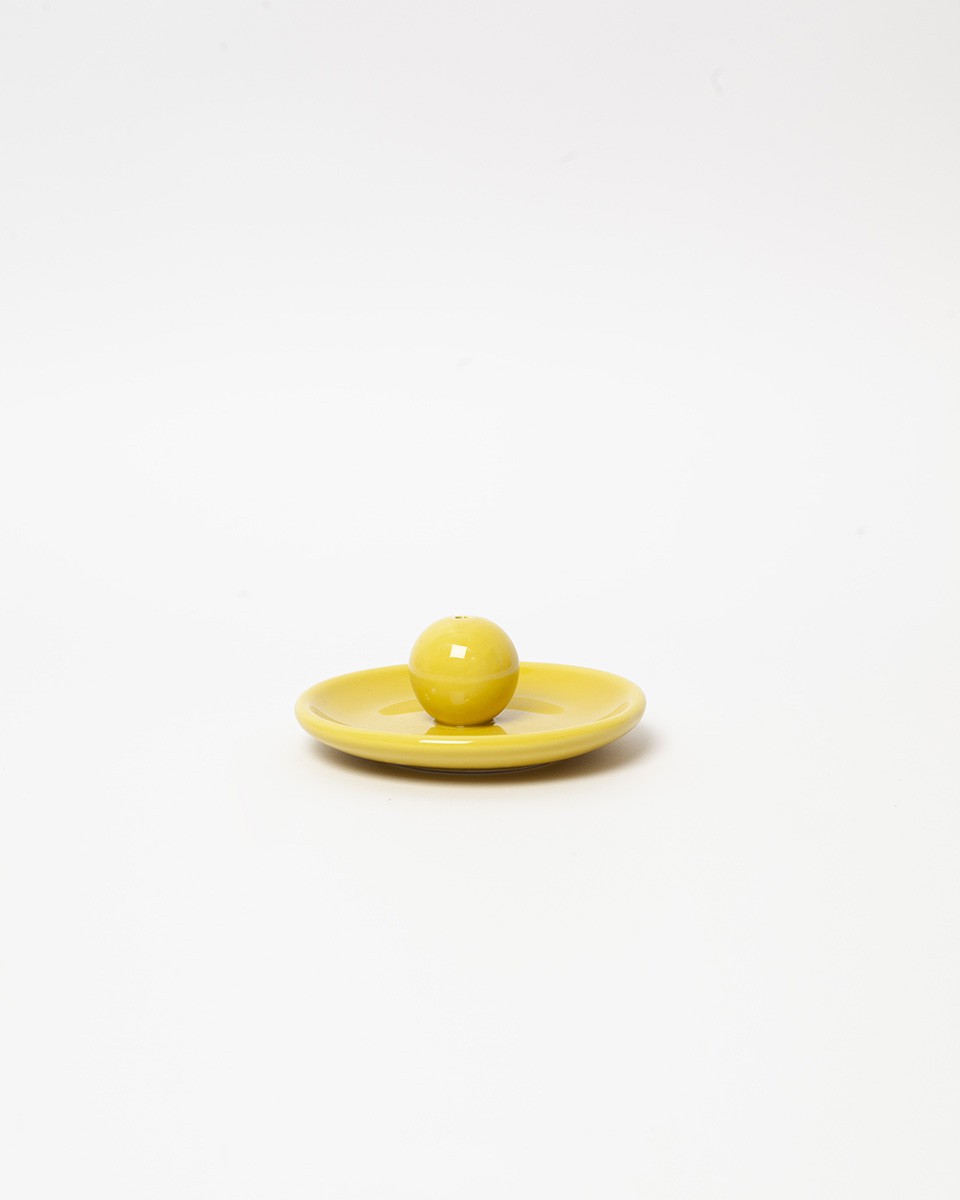 Wood'd INCENSE PLATE YELLOW Vendita Calda