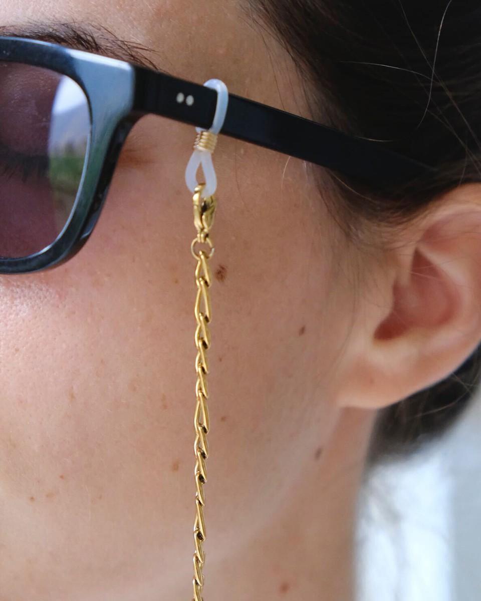 Wood'd Eyeglasses Lace Large Golden Nuova