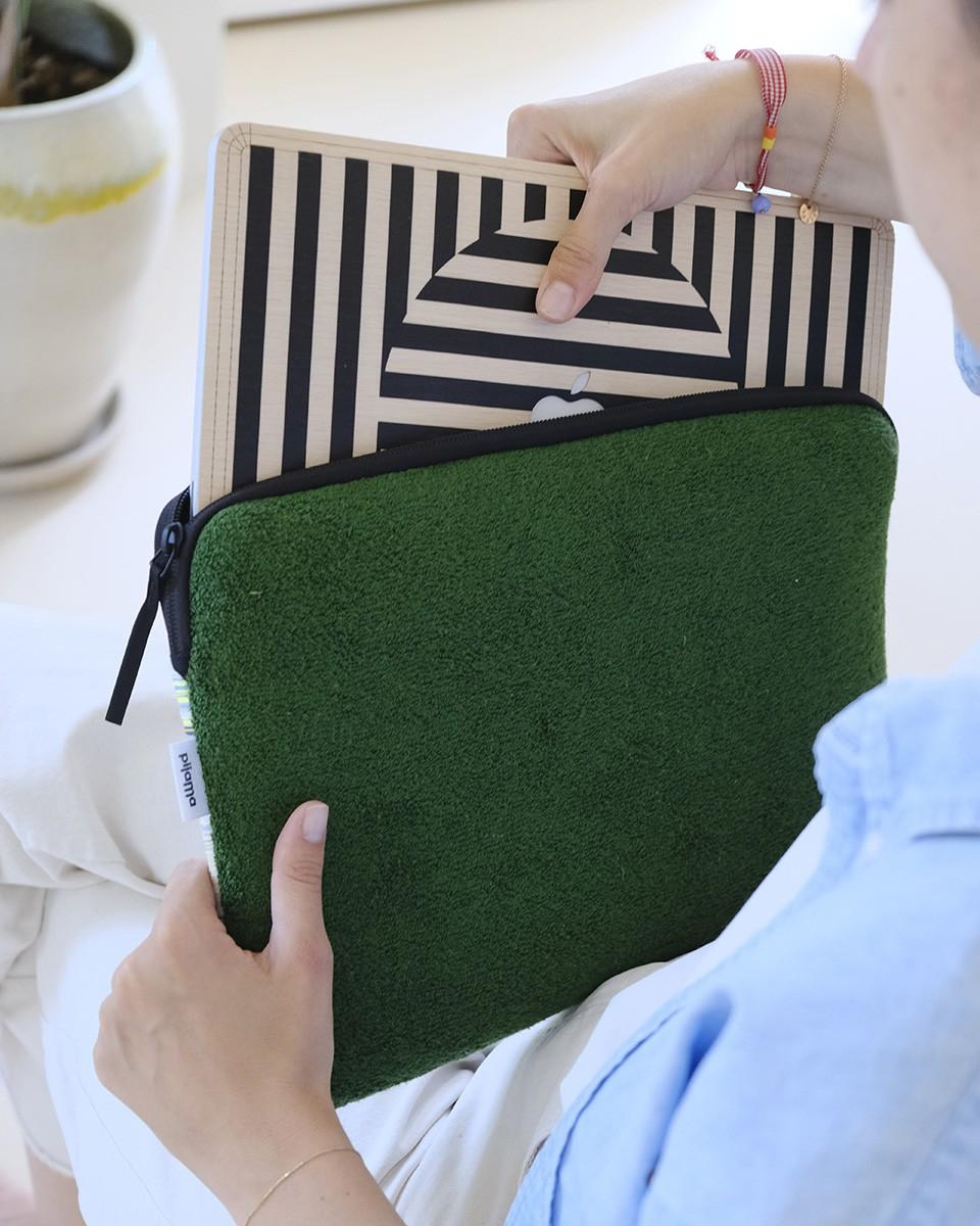 Wood'd Patch Green Macbook Case Fino Al -60%
