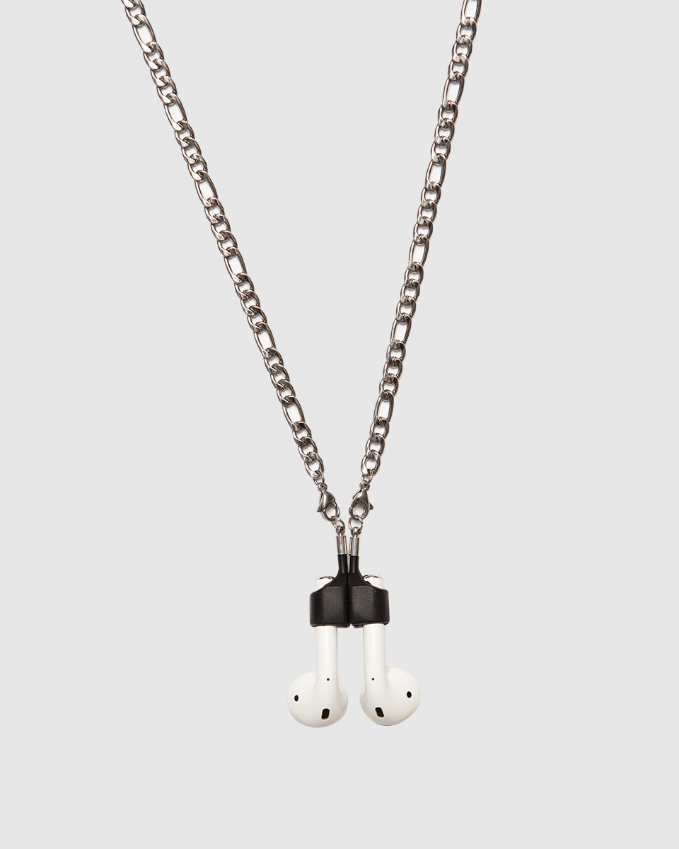 Wood'd Large AirPods Lace Silvered Presa